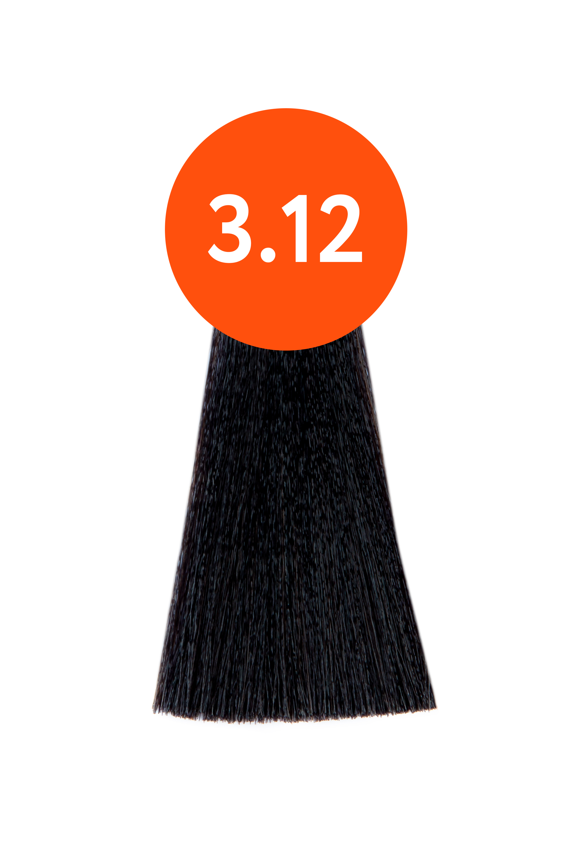 OLLIN "N-JOY"  3/12 – темный шатен пепельно-фиолетовый, перманентная крем-краска для волос 100мл