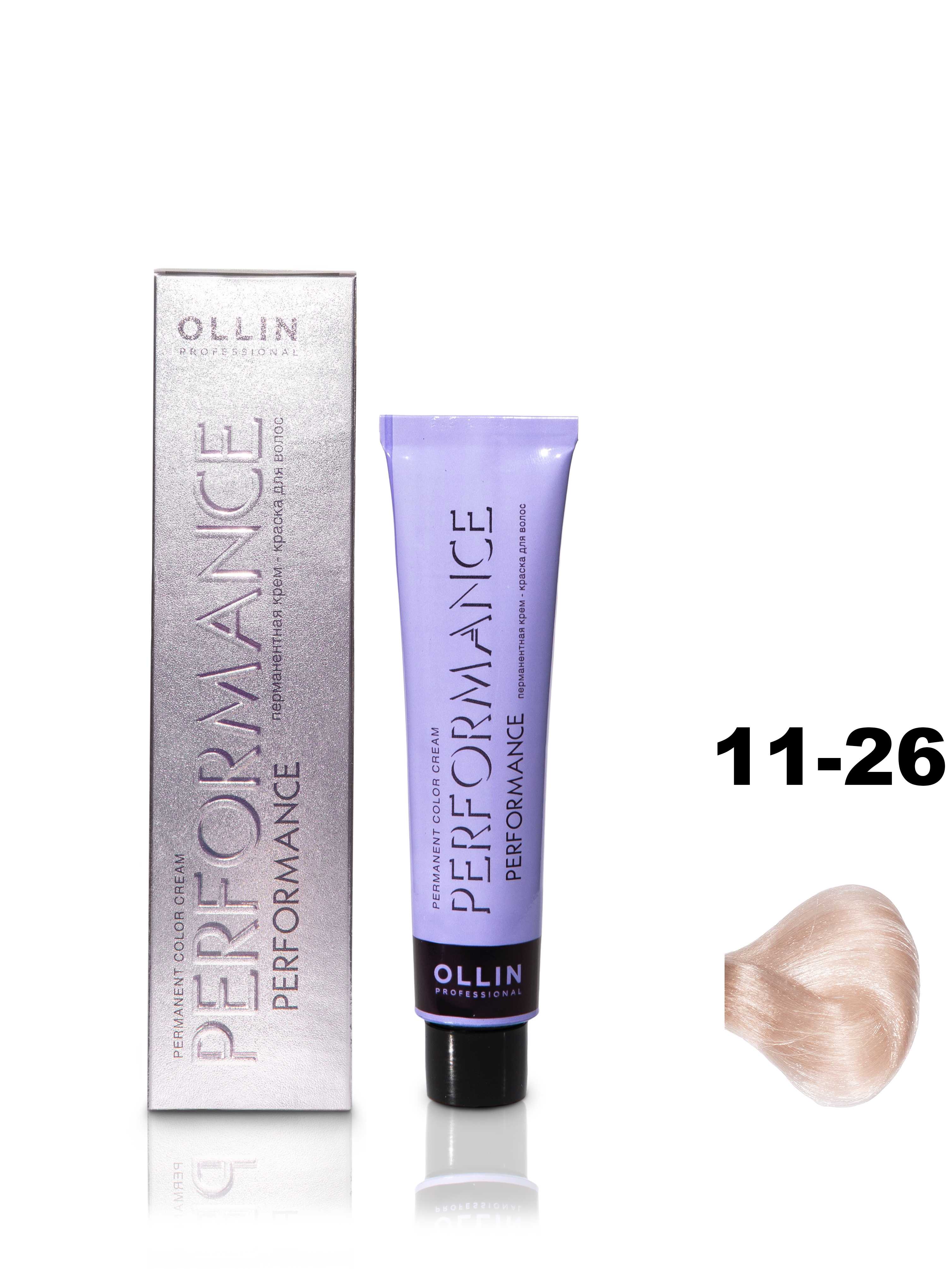 OLLIN PERFORMANCE 11/26 специальный блондин розовый 60мл Перманентная крем-краска для волос