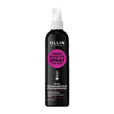OLLIN STYLE Термозащитный спрей для волос 220 t  250мл