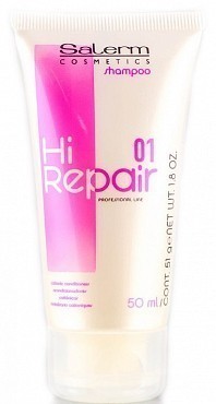 Hi Repair Шампунь восстановление сухих и поврежденных волос с нитями шелка и эффектом ботокса для истонченных волос 50мл