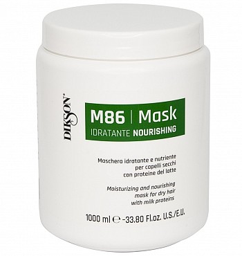 MASK NOURISHING M86 / Увлажняющая и питательная маска для сухих волос с протеинами молока 1000мл